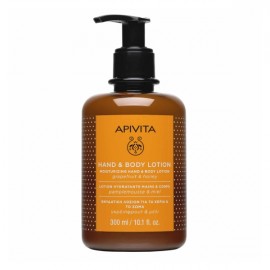 Apivita Moisturizing Hand & Body Lotion grapefruit & honey 300 ml