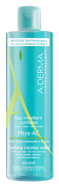 A-Derma Phys-AC Eau micellaire purifiante oily skin 400 ml