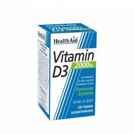 Health Aid Vitamin D3 2000 IU 120 tabs