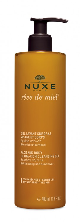 Nuxe Reve de Miel Gel Lavant Surgras Visage et Corps 400 ml