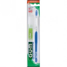 Gum Toohbrush Ortho 124 Οδοντόβουρτσα Μαλακή για Ορθοδοντικές Συσκευές, 1τεμ.