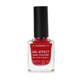 Korres Gel Effect Nail Colour 51 Rosy Red 11 ml
