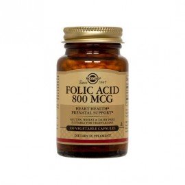 Solgar Folic Acid 800mcg 100tabs