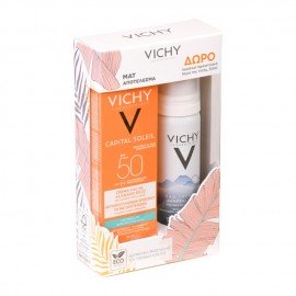 Vichy Capital Soleil Dry Touch Face fluid SPF50 50 ml & Δώρο Eau Thermale 50 ml