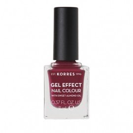 Korres Gel Effect Nail Colour With Sweet Almond Oil No.74 Berry Addict 11ml