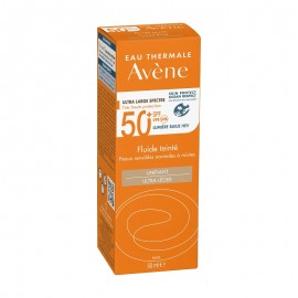 Avene Tinted Fluid Λεπτόρρευστη Αντηλιακή Κρέμα Προσώπου Με Χρώμα Για Το Κανονικό/Μικτό Δέρμα SPF50+ 50ml