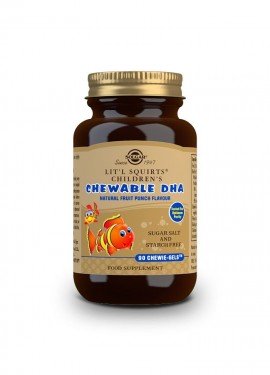 Solgar Childrens Chewable DHA natural fruit punch flavour 90 softgels
