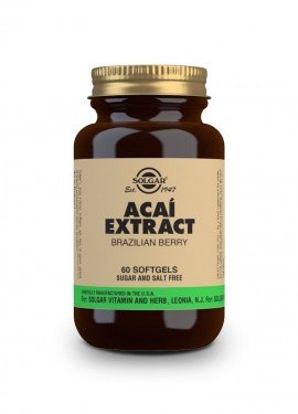 Solgar Acai extract Brazilian berry 60 softgels