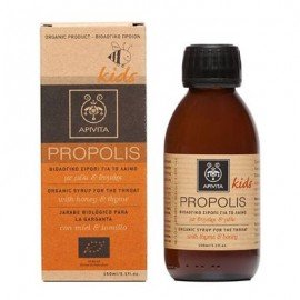 Apivita Propolis Kids Βιολογικό σιρόπι για το λαιμό μέλι & θυμάρι 150 ml