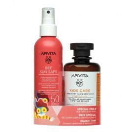 Apivita Promo Bee Sun Safe Hydra Sun Kids Lotion SPF50 200 ml + Kids Care Gentle Kids Hair & Body Wash 250 ml