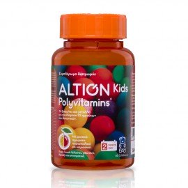 Altion Kids Polyvitamins 60 Ζελεδάκια Κεράσι Πορτοκάλι