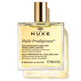 Nuxe Huile Prodigieuse, Ξηρό Ενυδατικό Λάδι για Πρόσωπο, Σώμα & Μαλλιά, 50ml