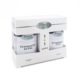 Power of Nature Platinum Range Echinacea Extra with Vitamin C & Zinc 30 veg.caps + Δώρο Vitamin C 1000 mg 20 tabs