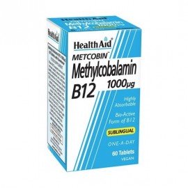 Health Aid Metcobin Methylcobalamin B12 1000 μg 60 sublingual tabs