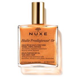 Nuxe Huile Prodigieuse Or Shimmering Multi Purpose Dry Oil Face Body Hair 100 ml
