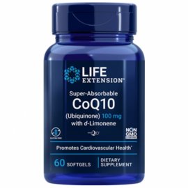 Life Extension Super Absorbable CoQ10 100 mg with D-Limonene 60 softgels