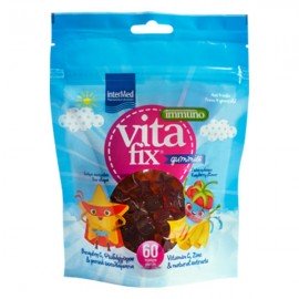 Intermed Vitafix Immuno Gummies Ζελεδάκια με Γεύση Σμέουρο Σακουλάκι 60 τεμάχια