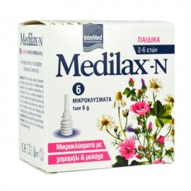 Intermed Medilax-N Βρεφικά με χαμομήλι & μολόχα 6gr 6τμχ