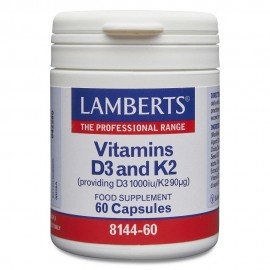 Lamberts Vitamin D3 1000iu & K2 90µg 60caps