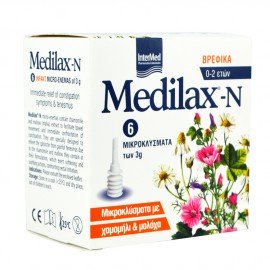 Intermed Medilax-N Βρεφικά με χαμομήλι & μολόχα 3gr 6τμχ