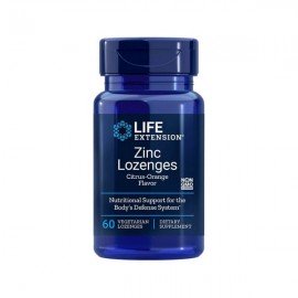 Life Extension Zinc 60 Lozenges citrus-orange flavour