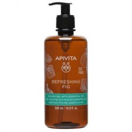 Apivita Refreshing Fig Shower gel with essential oils Eco Pack 500 ml