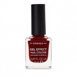Korres Gel Effect Nail Colour With Sweet Almond Oil No.59 Wine Red 11ml