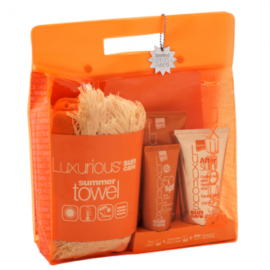 Intermed Luxurious Summer Towel + Face Cream SPF50 75 ml + Sunscreen Body Cream SPF30 200 ml + After Sun Cooling Gel 150 ml