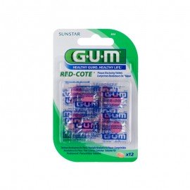 GUM Red-Cote Plaque Disclosing Tablets 12 tabs