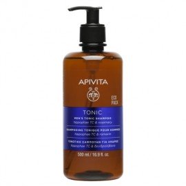 Apivita Hair Care Shampoo Mens Tonic Hippophae TC & rosemary Eco Pack 500 ml