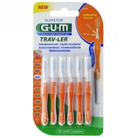 GUM Trav-Ler Interdental 0.9 mm 6 brushes