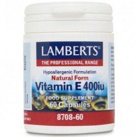 Lamberts Vitamin E 400iu Natural Form, 60 Caps