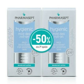 Pharmasept Hygienic Mild Deodorant 24h in Roll-On Without Aluminum 2x50ml