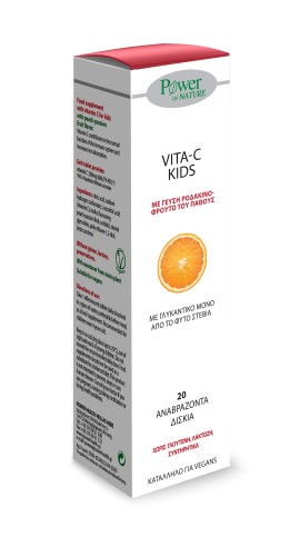 Power Health Vita C Kids Vitamin C for Kids Stevia with Peach Taste 20 eff.tabs