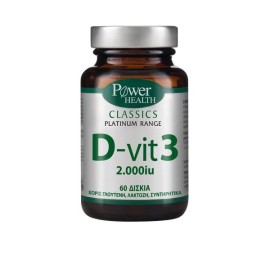 Power Health Classics Platinum Range D-vit3 2000iu 60tabs