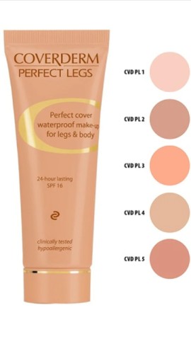 COVERDERM Perfect Legs no 1, Αδιάβροχο Make-Up για Πόδια και Σώμα, SPF16 - 50ml