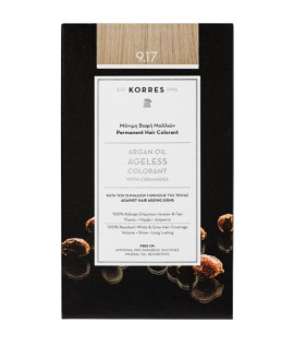 Korres Argan Oil Ageless Colorant Νο 9.17 Κατάξανθο Ανοιχτό Μπεζ 50ml