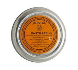 Apivita Pastilles Πρόπολη & Γλυκύρριζα 45 gr