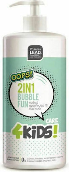 PharmaLead Kids 2 in 1 Bubble Fun Shampoo & Shower Gel Children's Bubble Bath & Shampoo 1L