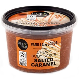 Organic Shop Chewy Salted Caramel Vanilla & Cocoa Body Scrub 250ml