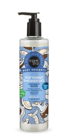 Organic Shop Body Desserts Coconut Water, Απαλό Αφρόλουτρο, 280 ml