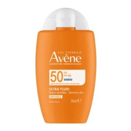 Avene Ultra Fluid Invisible Unscented Face Sunscreen for Sensitive Skin SPF50 50ml