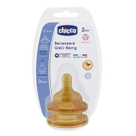 Chicco Nipple Rubber Well Being Adjustable Flow 2m + 2 pieces