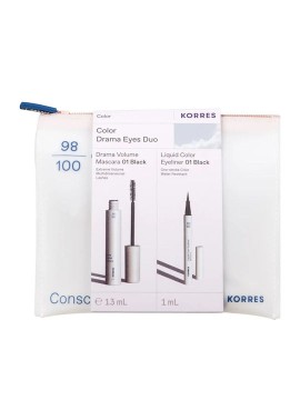 Korres Promo Color Drama Eyes Duo Mascara & Μαύρο Liquid Eyeliner 0...