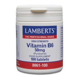 Lamberts Vitamin B6 50mg (Pyridoxine) 100 tablets