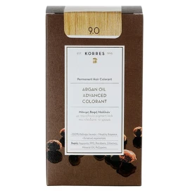 Korres Βαφή Argan Oil Advanced Colorant 9.0 Ξανθό Πολύ Ανοικτό