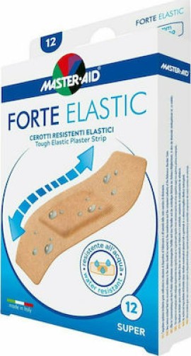 Master Aid Forte Elastic Super Επιθέματα Τραύματος 86mm X 39mm 12τμχ