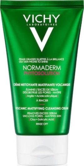 Vichy Normaderm Phytosolution Volcanic Mattifying Cleansing Cream 125 ml