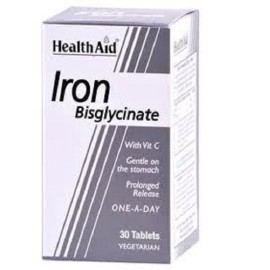 Health Aid Iron Bisglycinate 30 tabs