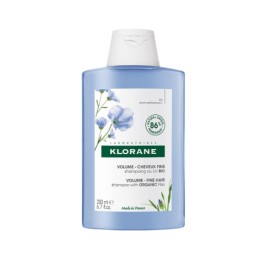 Klorane Linum Shampoo για Όγκο με Ίνες Λιναριού BIO 200ml